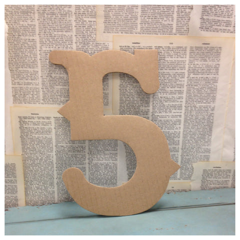 Recycled Cardboard Vintage Style Letters - Periwinkle Emporium